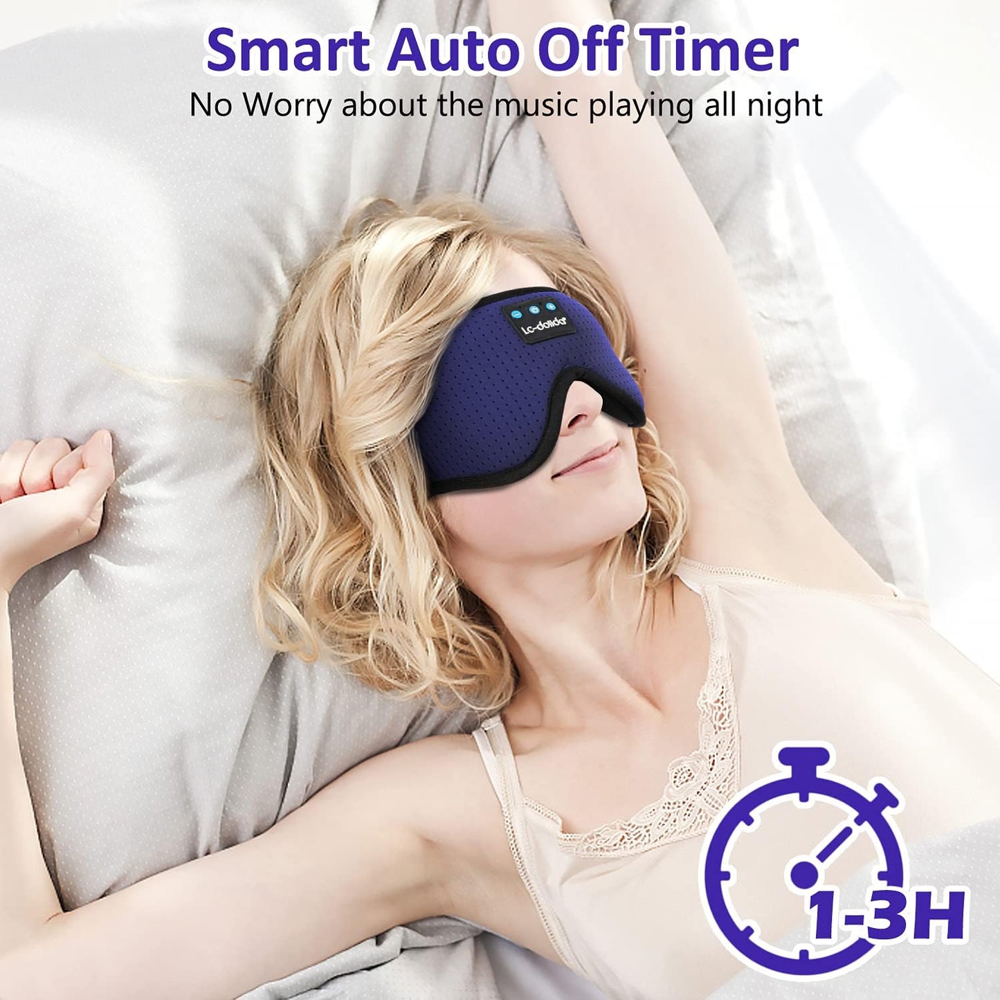 Relax & Unwind: Colorful Steam Eye Mask with Music Headphones – Perfect Gift for Side Sleepers!