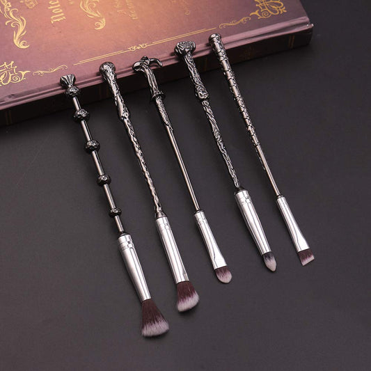 5-Piece Professional Makeup Brush Set for Foundation, Blending, Blush, Concealer, Eyebrow, and Face Powder