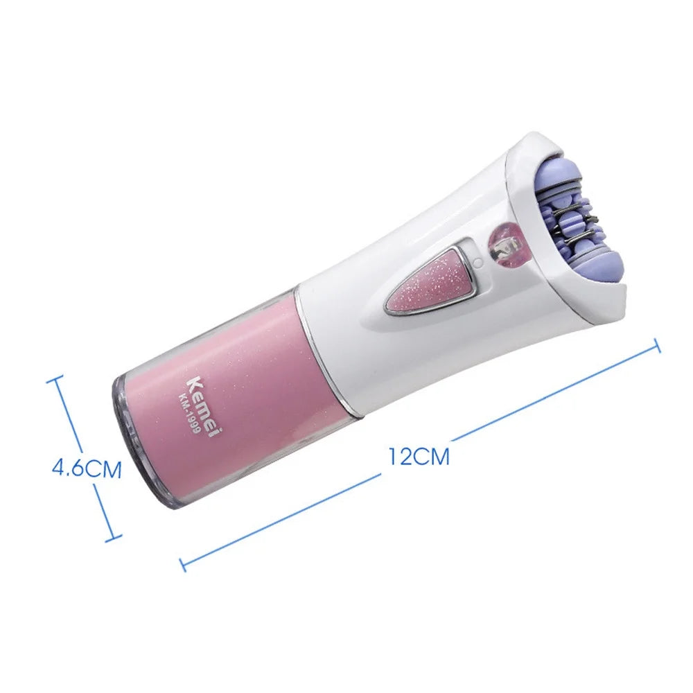 Rechargeable Mini Electric Epilator for Women's Body Hair Removal - Portable and Travel-Friendly Armpit and Bikini Shaver