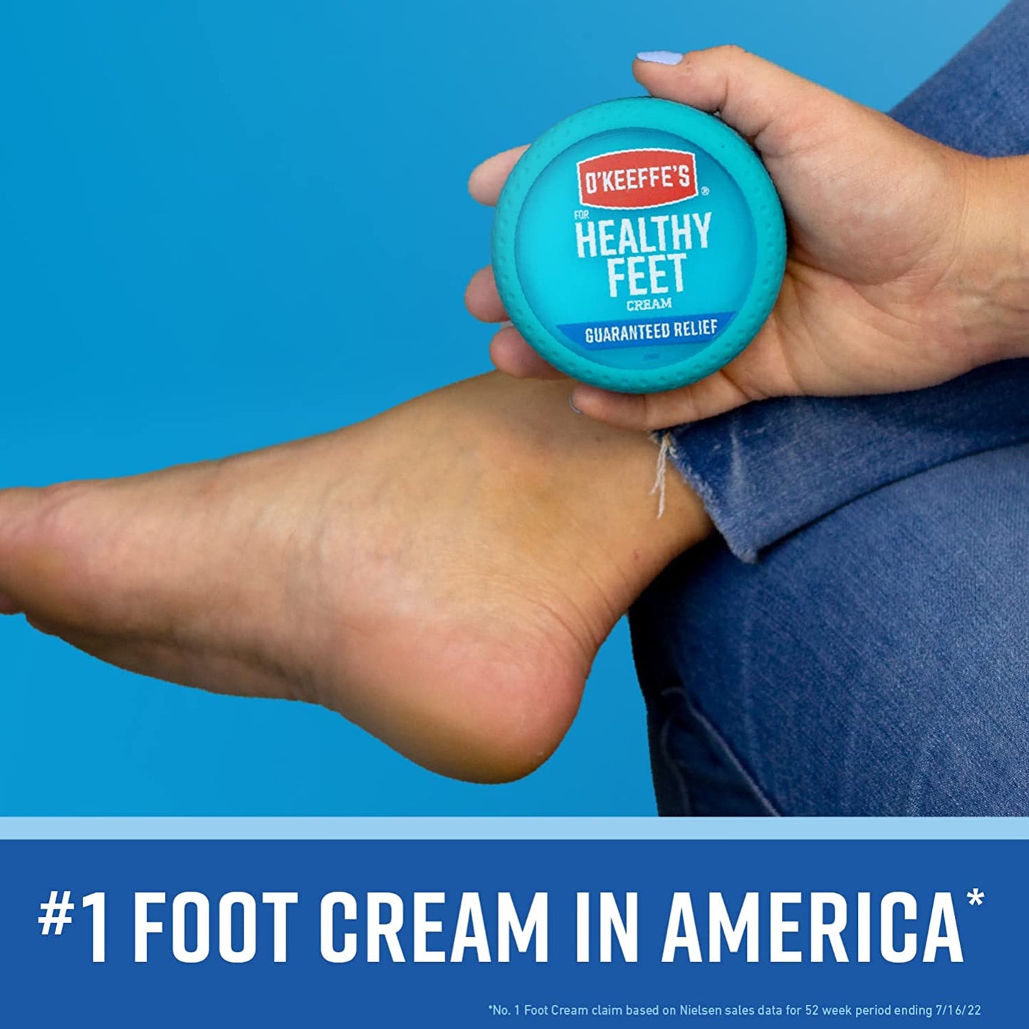 Healthy Feet Foot Cream - Effective Relief for Extremely Dry and Cracked Feet - Instant Moisture Boost - 3.2 Ounce Jar (Pack of 3)