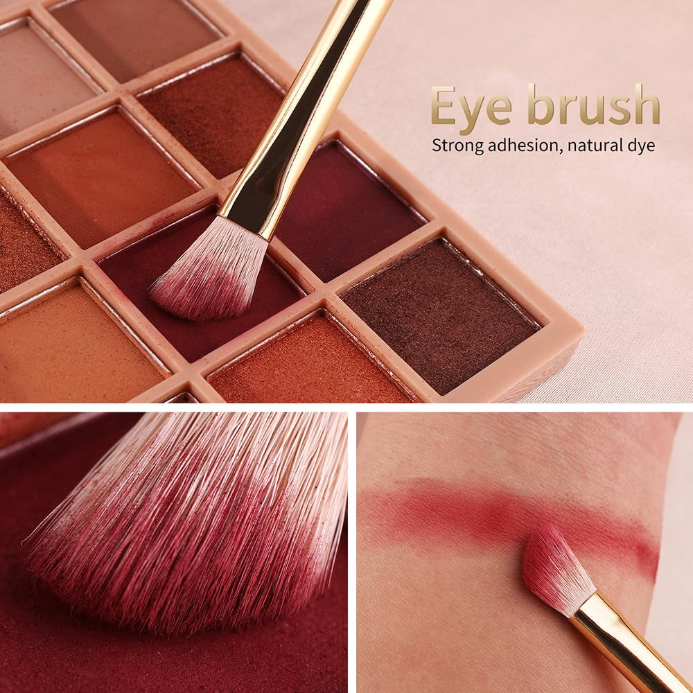 30-Piece Professional Makeup Brush Set - Premium Vegan Synthetic Kabuki Foundation, Blending, Face Powder, Blush, Concealer, and Eyeshadow Brushes in White/Rose Gold