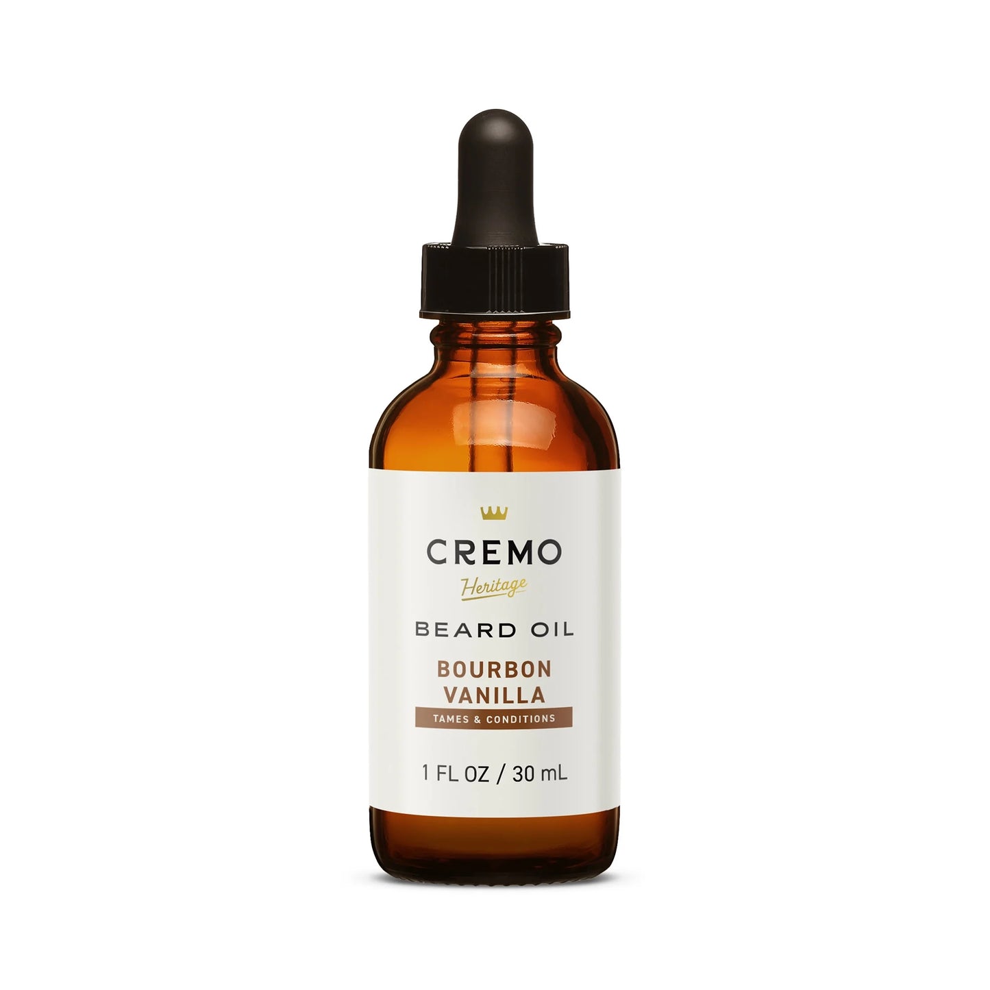 Bourbon Vanilla Scented Beard Oil, 1 Fl Oz - Moisturizes and Softens Facial Hair