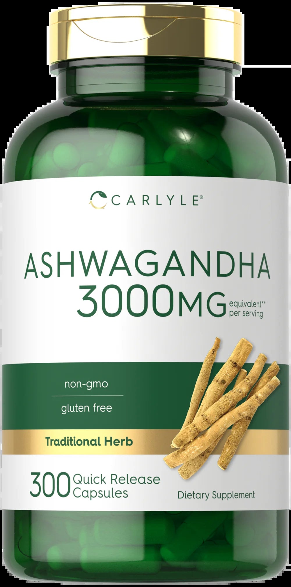Ashwagandha Supplement 3000mg | 300 Capsules | Non-GMO, Gluten-Free