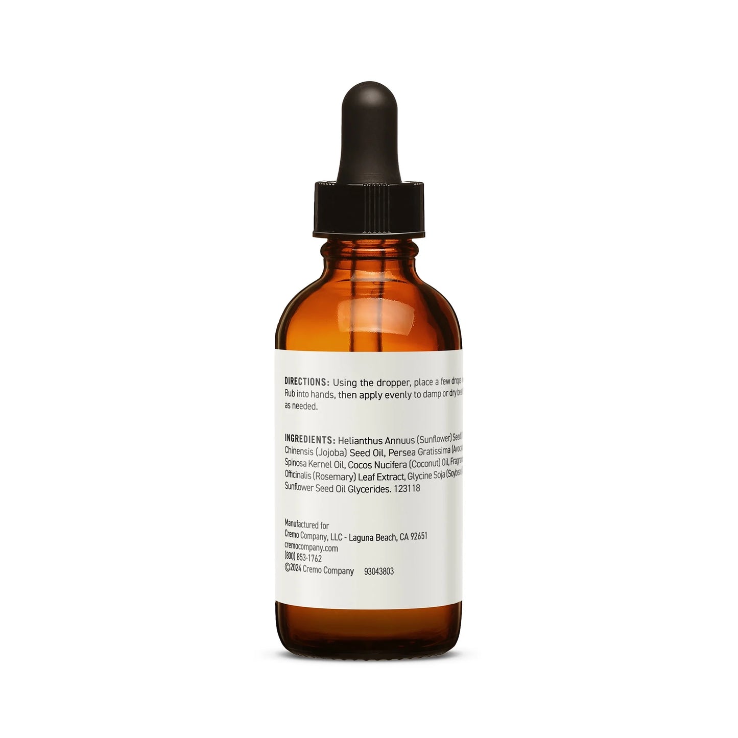Bourbon Vanilla Scented Beard Oil, 1 Fl Oz - Moisturizes and Softens Facial Hair