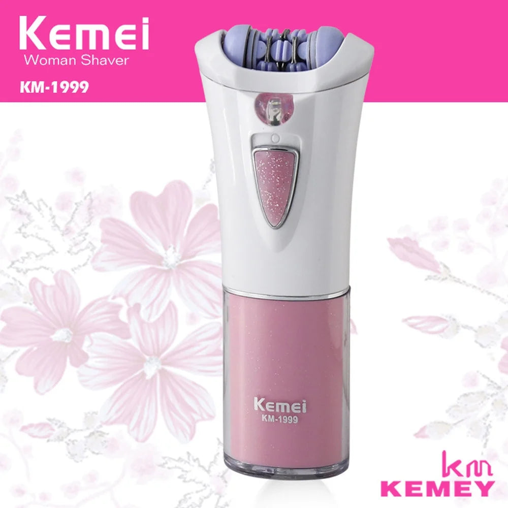 Rechargeable Mini Electric Epilator for Women's Body Hair Removal - Portable and Travel-Friendly Armpit and Bikini Shaver
