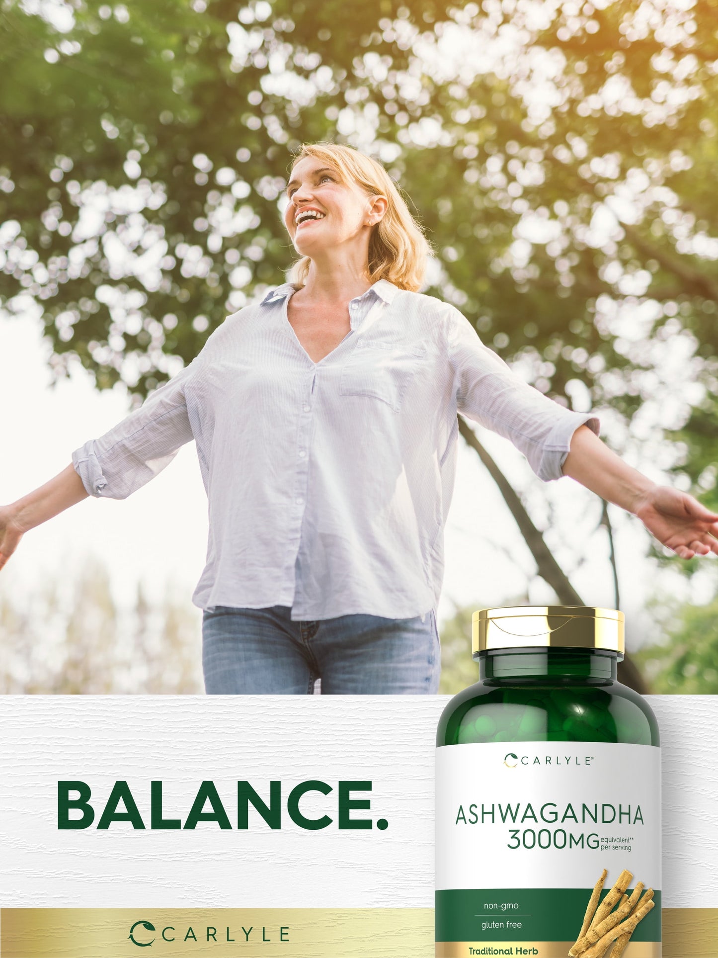 Ashwagandha Supplement 3000mg | 300 Capsules | Non-GMO, Gluten-Free