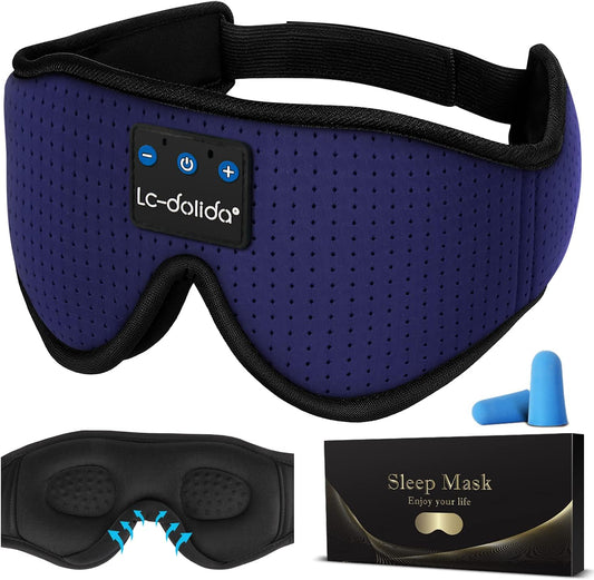 Relax & Unwind: Colorful Steam Eye Mask with Music Headphones – Perfect Gift for Side Sleepers!