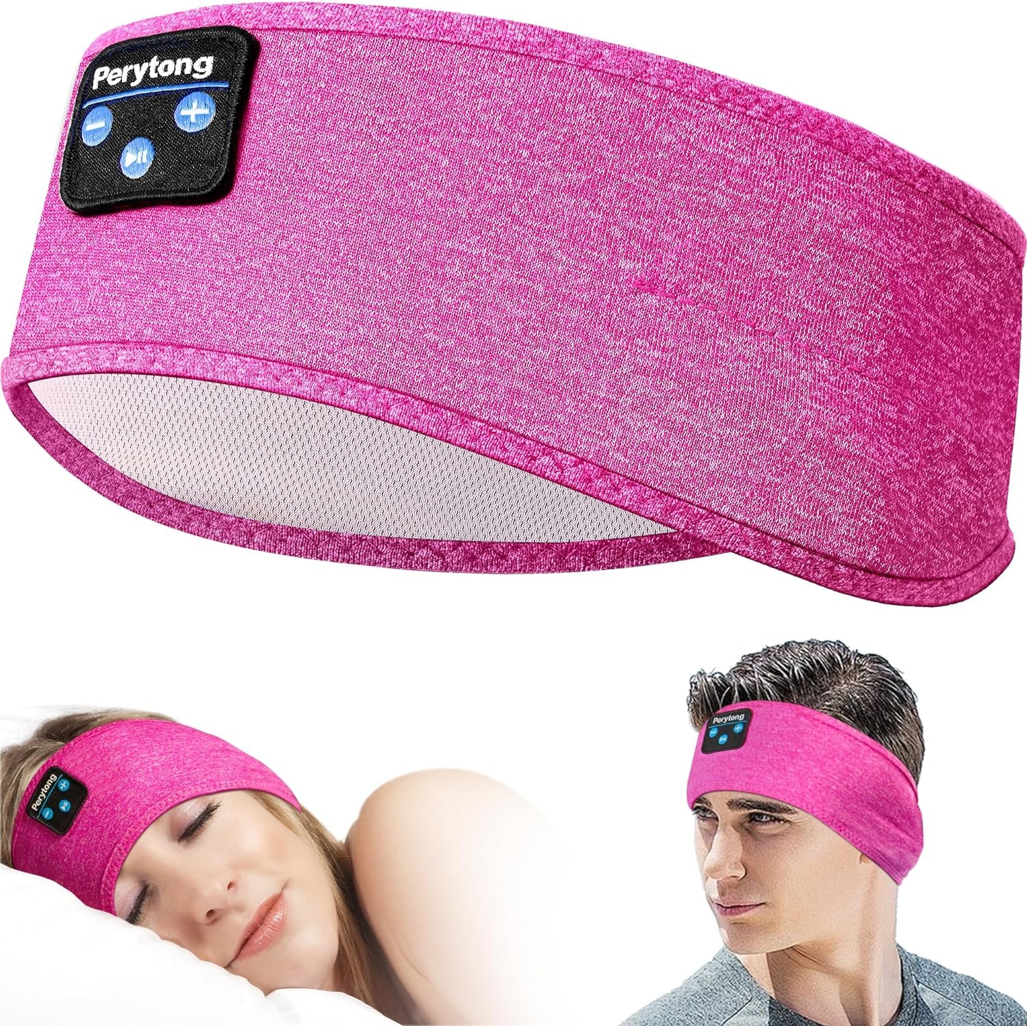 Ultra-Soft Sleep Headband with Built-in Headphones - Perfect for Side Sleepers and Music Lovers