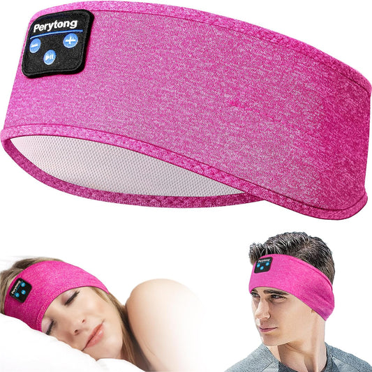 Ultra-Soft Sleep Headband with Built-in Headphones - Perfect for Side Sleepers and Music Lovers