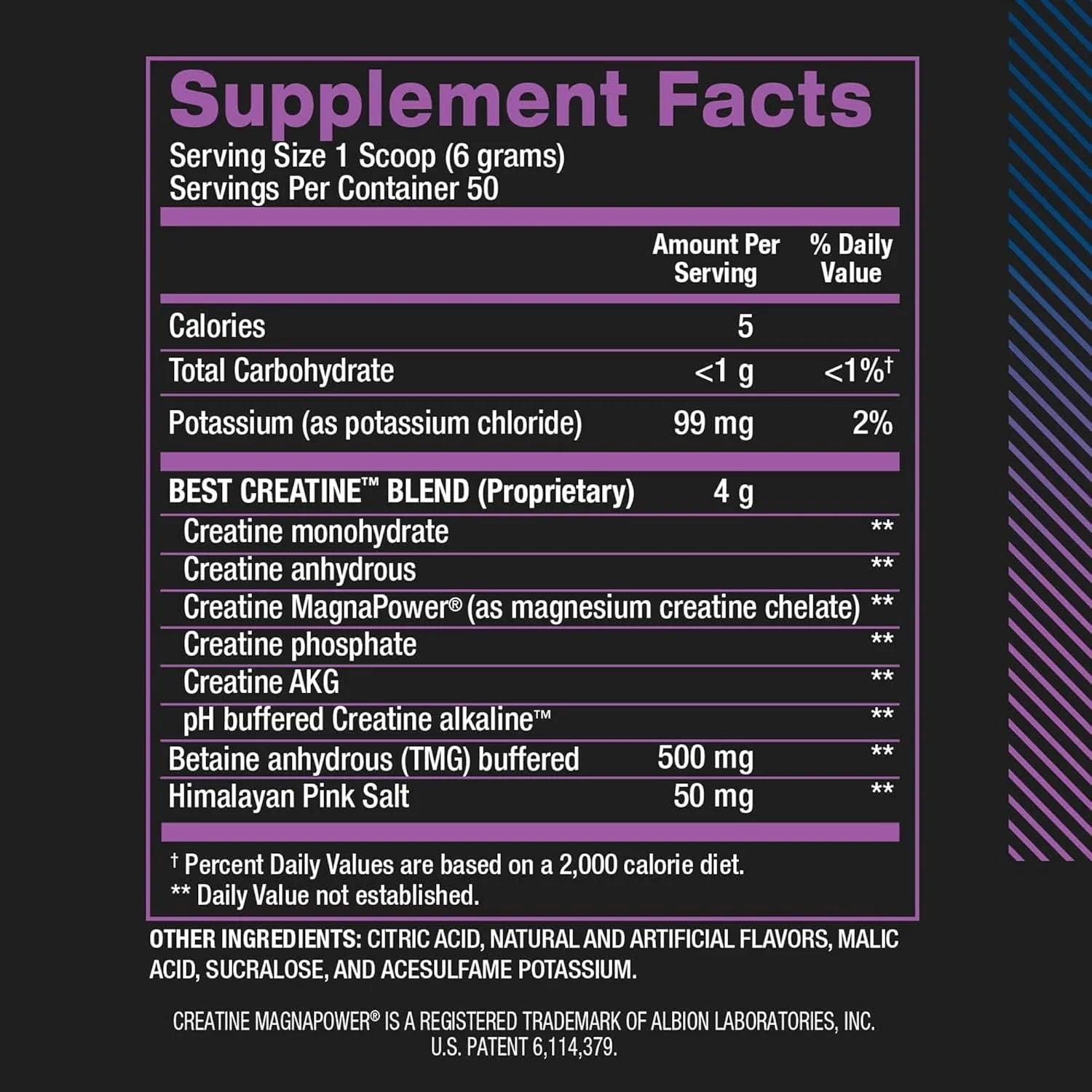 Ultimate Creatine Monohydrate - Enhanced Strength & Endurance with Himalayan Salt - No Bloat Formula - Fruity Punch Flavor - 50 Servings - 10.58 Oz